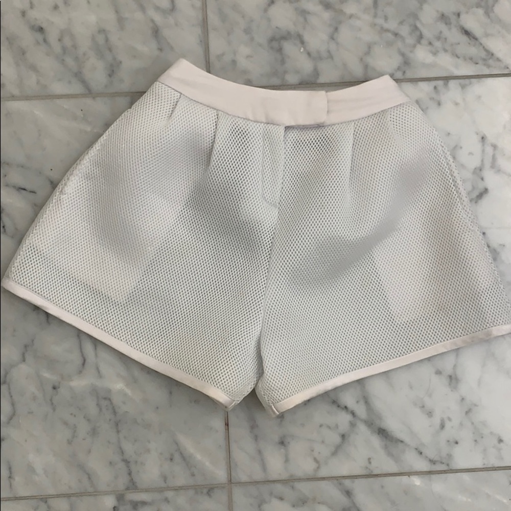 Maje White Synthetic Shorts